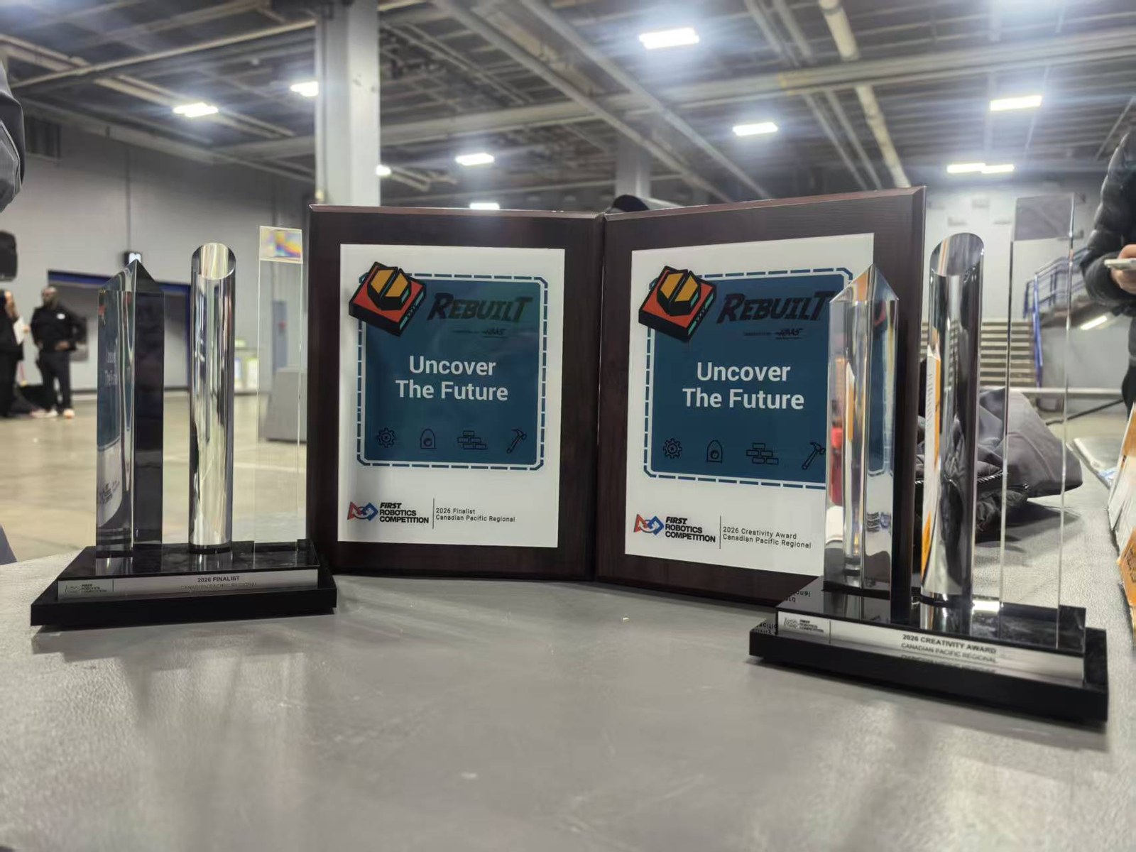 The 2026 Regional Finalist trophy and Creativity Award won at the Canadian Pacific Regional